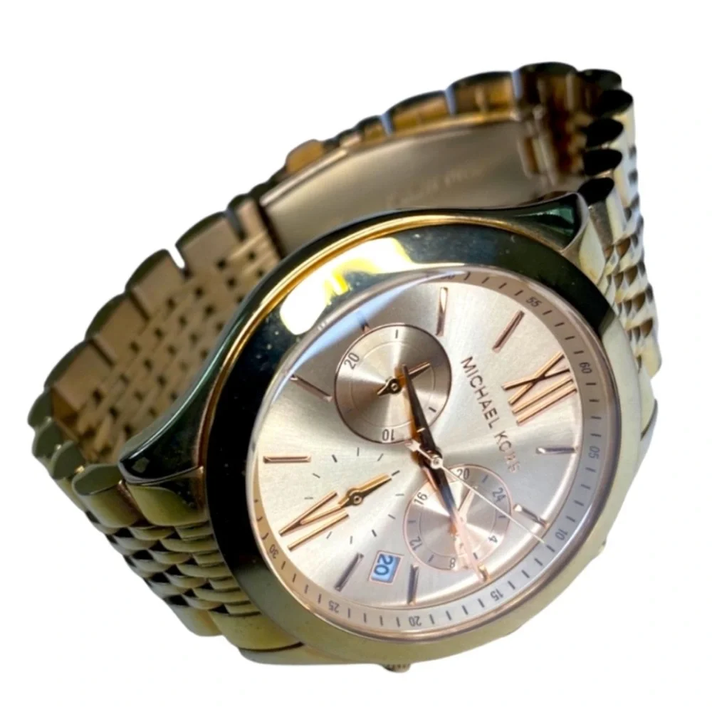 Michael Kors Gold Watch Stainless steel back Water Resistant MK 5775